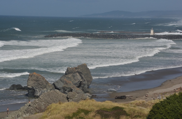 south jetty fog horn on Coquille River